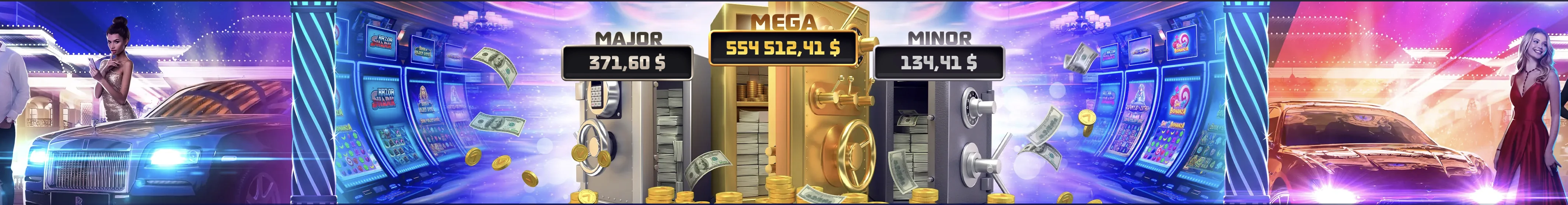 VAVADA progressive jackpots: Mega, Major, Minor and Mini prize pools